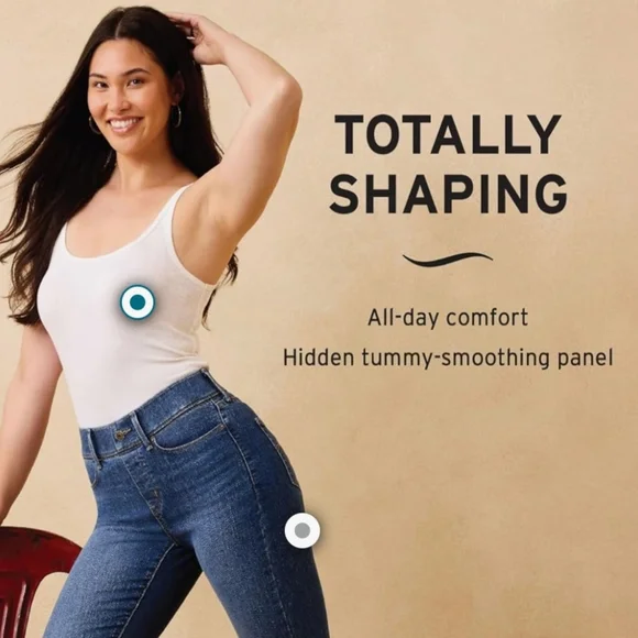 Levis Totally Shaping Pull On Skinny Women's Dark Blue Jeans - Picture 3 of 8